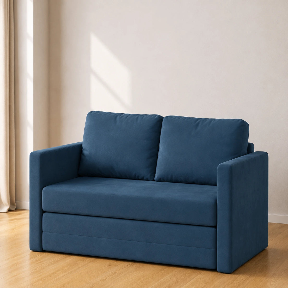 Sammet — Canapé-lit convertible 2 en 1 en velours 122x204x55cm