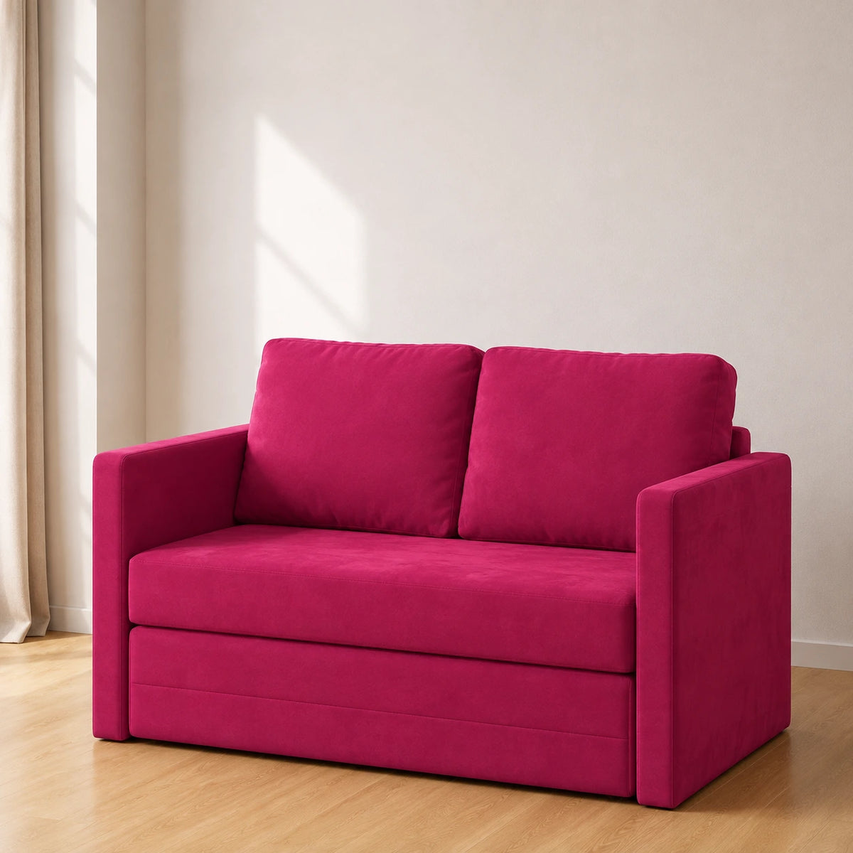 Sammet — Canapé-lit convertible 2 en 1 en velours 122x204x55cm