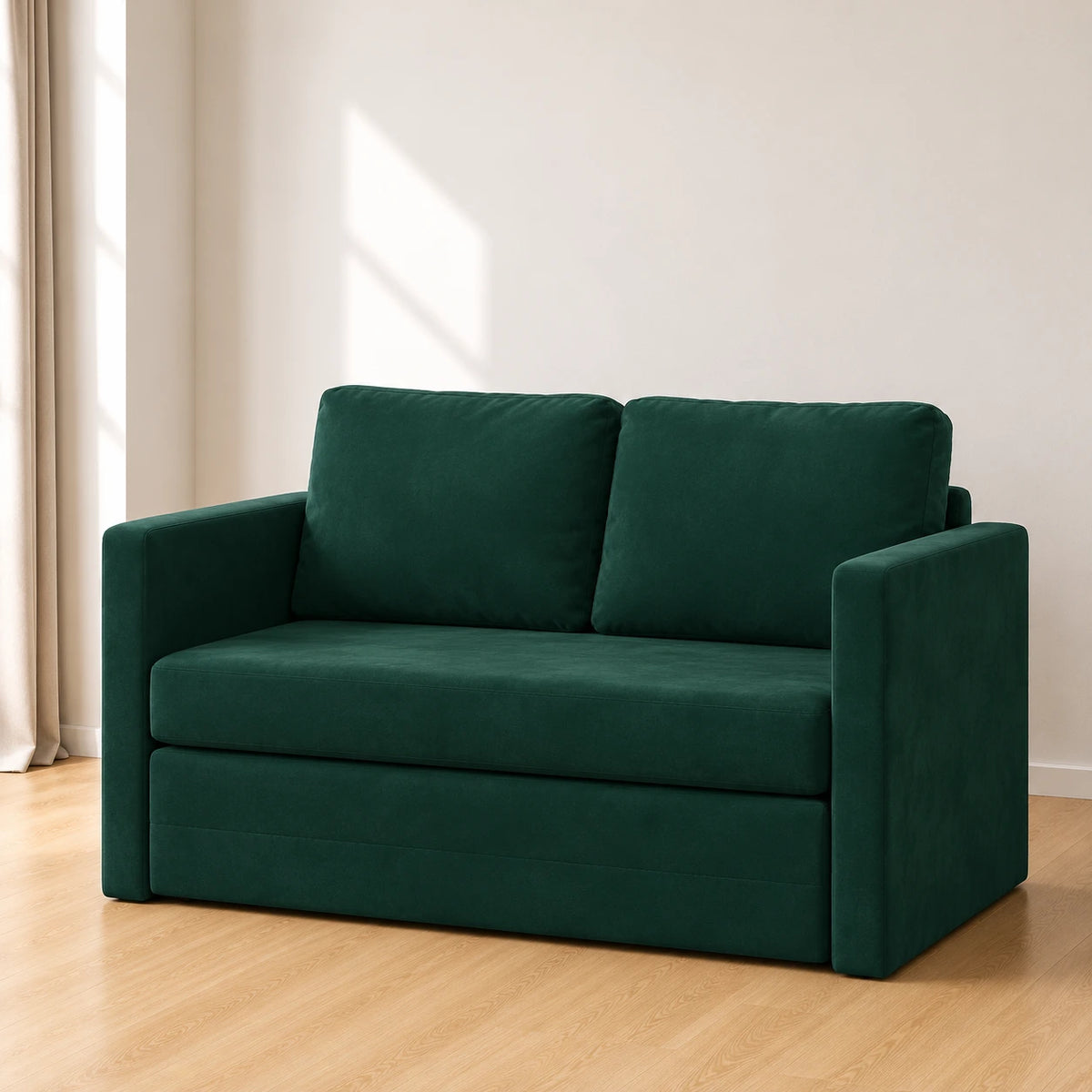 Sammet — Canapé-lit convertible 2 en 1 en velours 122x204x55cm