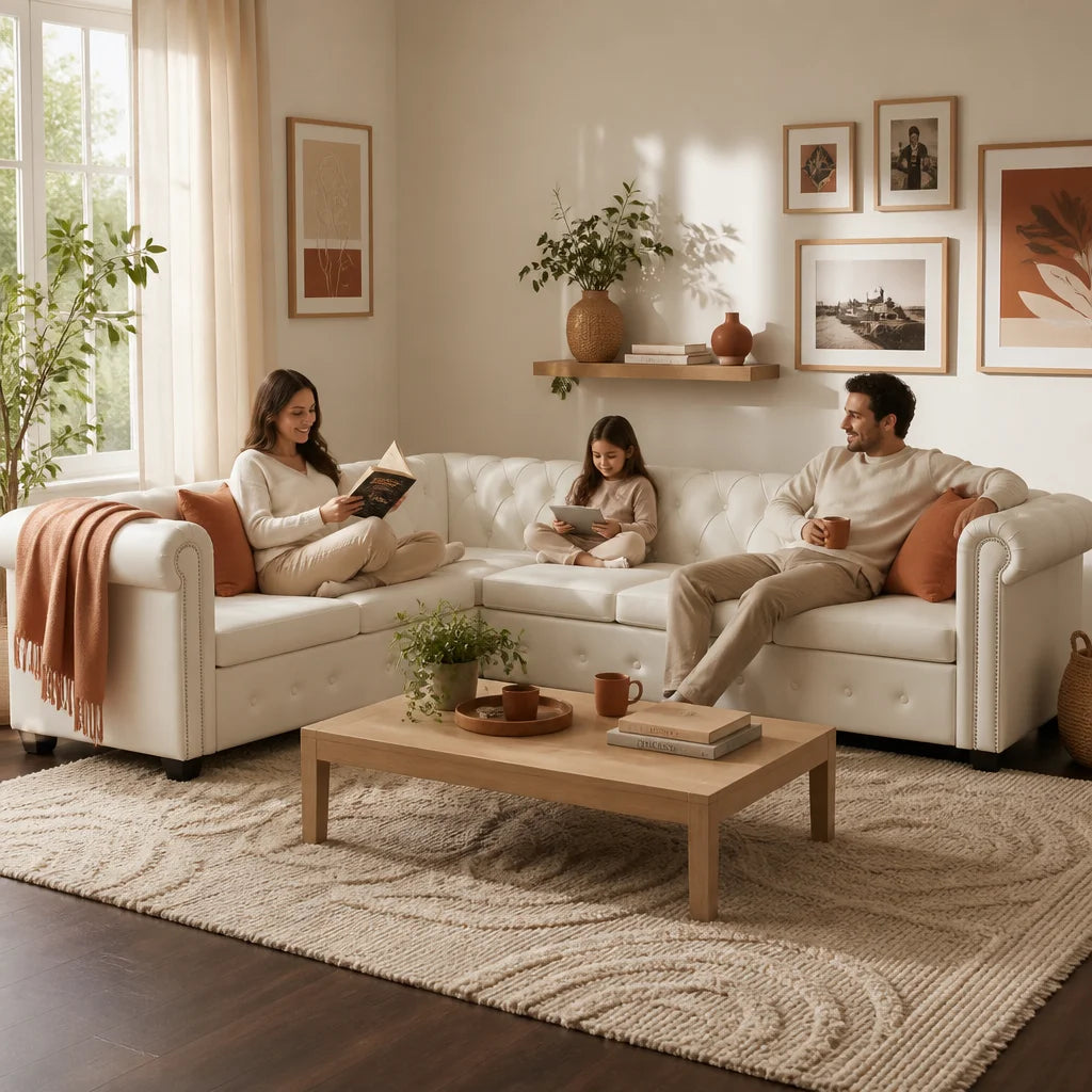 Le Chesterfield grand format, 6 places